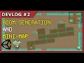 Indie Game Devlog Room generation and mini-map system Unity