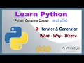 Python - Iterator vs Generator in Tamil Python Iterator and Generator usage in Tamil Learn Python