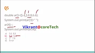 ICSE Term II Java Arrays MCQ Set 1