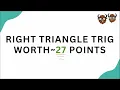 SAT Math Right Triangle Trigonometry