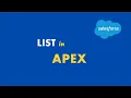 LIST Data Type Apex Basics E04 Salesforce