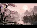 月桜景 (getsukōkei) • Moon & Sakura Valley • The Pagoda Beneath the Full Moon
