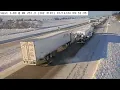 Iowa Tractor Trailer Jacknife Captured On Iowa DOT Traffic Cam