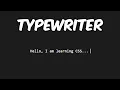 Typewriter Effect In CSS HTML