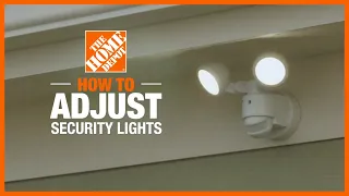 How to Adjust Security Lights Lighting and Ceiling Fans The Home Depot