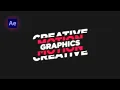 Split Text Animation in After Effects - After Effects Tutorial