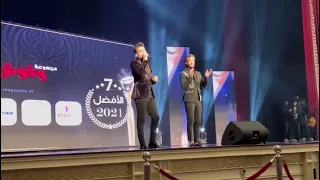 سيف مجدي و عمر الكروان من حفل مهرجان وشوشة الأفضل                    دندنها