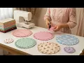 So Cute and meaningful Christmas gift ideas round placemats Sewing gift ideas
