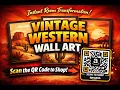 Transform Your Space with Vintage Western Wall Art Cozy Boho Desert Vibes