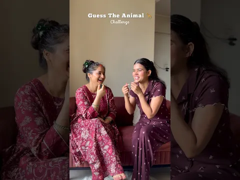 Guess The Animal Challenge with @Officialpallavipandey #shorts #ytshorts | Mishti Pandey