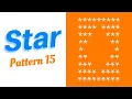 Printing Star Pattern in C Language Pattern 15