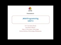 JAVA Programming UNIT II Part 4 JNTUK