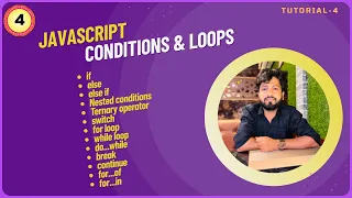 JavaScript Tutorial for Beginners Conditions Loops Complete JavaScript Course Tutorial 4