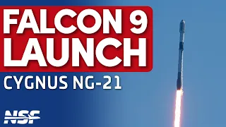 SpaceX Falcon 9 Launches CRS Cygnus NG-21