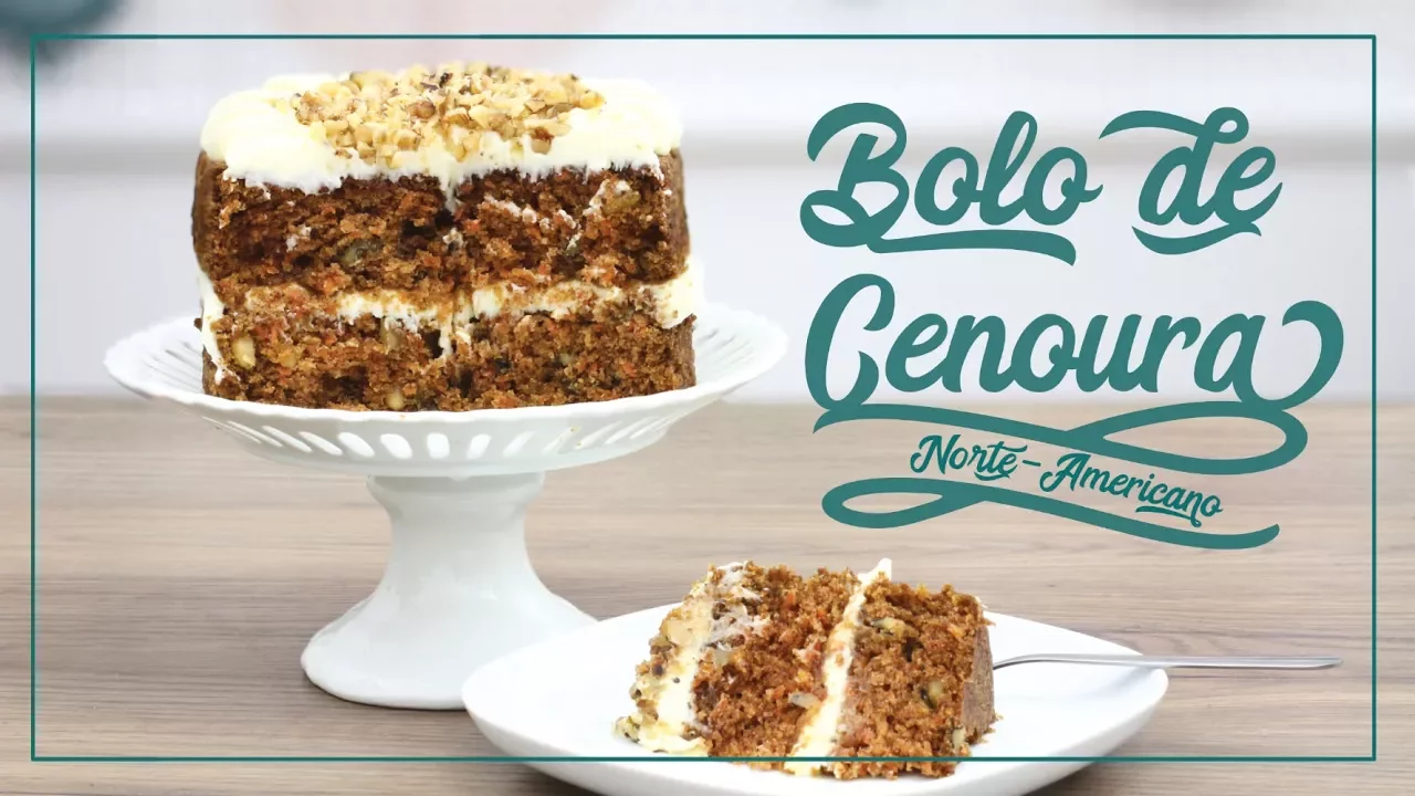 RECEITA DE BOLO DE CENOURA AMERICANO SEM GLÚTEN E SEM LACTOSE