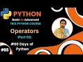 Day-5 60 Days of Python Python Operators Part-1 Python Bangla Tutorial for Beginner to Advancd