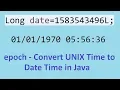 epoch - How to Convert Long Unix Time to Date Time in Java