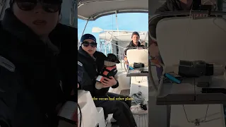 The ocean had other plans🫣 #sailing #vlog #boatlife #sailinglife