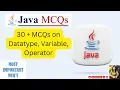 30 Java MCQs on datatype operator variable in java Java Preparation Important