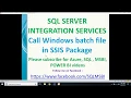 Execute batch files from SSIS Packages SSIS Execute Process task run batch file in ssis package