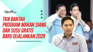 TKN Prabowo-Gibran Bantah Program Makan Siang dan Susu Gratis Baru Berjalan 2029