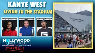 kanye west living in the mercedes benz stadium u0026 reuniting with jay z hollywood unlocked