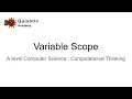 variable scope Global and Local variables in Python