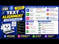 CSS TEXT ALIGNMENT TUTORIAL