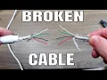 CAN IT BE FIXED Wired XBOX 360 Controller BROKEN RIPPED CORD