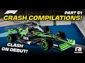 Download Lagu PERDANA MAIN DRIVER CAREER MALU CRASH BAWA KEBUN BINATANG!🤯- F1® Crash Compilations 51 (PC)Indonesia