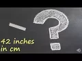 42 inches in cm