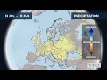 Monthly precipitation forecast for Europe 2026