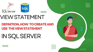 SQL View Statement How to create view in sql Understanding about View Statement in SQL SQL