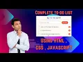 How To Create To Do List Using Html Css Javascript Javascript Project Part 2 Baaghi Tech