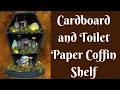 DIY Coffin Shelf Cardboard Coffin DIY Halloween Decor Cardboard Craft Halloween DIY