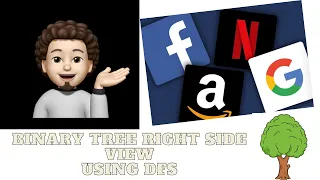 Binary Tree Right Side View DFS Amazon Leetcode 199