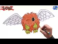 How to Draw Winged Kuriboh from Yugioh Step by Step drawing