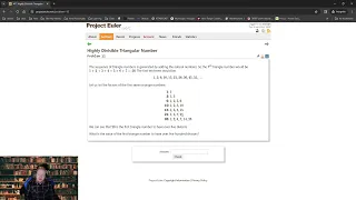 Project Euler Problem 12 Highly Divisible Triangular Number