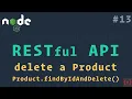 Deleting a Product RESTful API using NodeJS and MongoDB