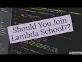 Should you Join Lambda School Review From Student My Experience