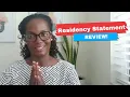 Residency Statement A Review by OB-GYN Matched Dr Nina
