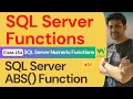 SQL Server Functions SQL Server Numeric Functions - SQL Server ABS Function 254 W3Schools