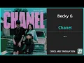 Download Lagu Becky G - Chanel Lyrics English Translation - ft Peso Pluma - Spanish and English Dual Lyrics