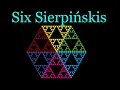 Six Sierpinski Triangle Constructions visual mathematics