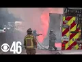 I-285 reopening after fiery crash