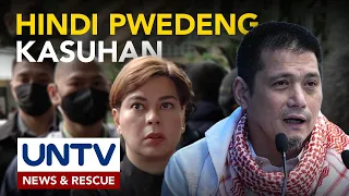 Sen. Robin Padilla, iginiit na kasama sa hindi pwedeng makasuhan si VP Sara Duterte