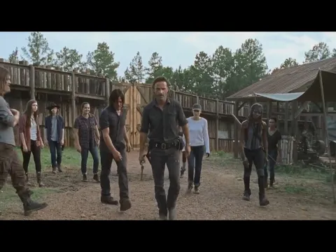 Download MP3 [S07e08] The Walking Dead ending scene (awesome scene !)