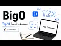 Big O Top 10 Questions Answers Algo Data structure