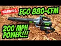 Lowes EGO 880 Leaf Blower Review Sand Rocks Water and More