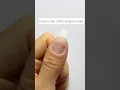 How to file coffin-shaped nails